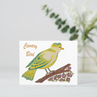 Canary Bird Artwork Briefkaart