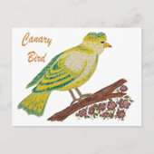Canary Bird Artwork Briefkaart (Voorkant)