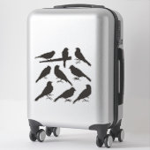 Canary Bird Silhouette Stickers (Koffer)