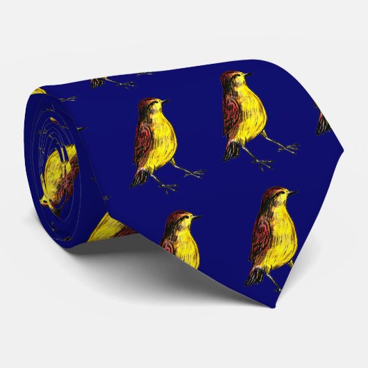 Canary Bird Stropdas (Opgerold)