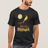 Canary Ride Witch Shotgun Canary Bird Halloween T-shirt (Voorkant)
