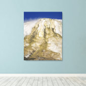 Canary Spring, Mammoth Hot Springs, Yellowstone Na Canvas Afdruk (Insitu (Houten vloer))