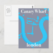 Canary Wharf Londen kaart reisposter (Voorkant / Achterkant)
