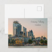 Canary Wharf London Architecture Briefkaart (Voorkant / Achterkant)