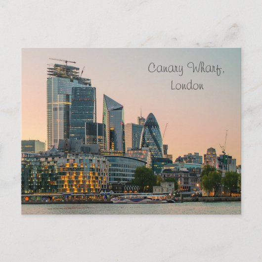 Canary Wharf London Architecture Briefkaart (Voorkant)