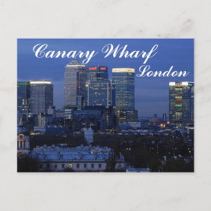Canary Wharf, London Briefkaart