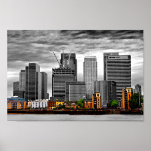 Canary Wharf London Docklands UK Verenigd Koninkri Poster