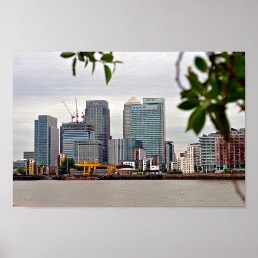 Canary Wharf London Docklands UK Verenigd Koninkri Poster (Voorkant)