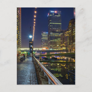 Canary Wharf, London UK Briefkaart