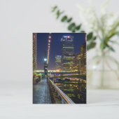 Canary Wharf, London UK Briefkaart (Staand voorkant)