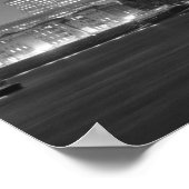 Canary Wharf 's nachts Poster (Hoek)