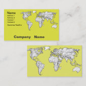 canary yellow atlas diagram visitekaartje (Voorkant / Achterkant)