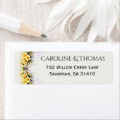 Canary Yellow Romantic Freesia  Floral Wedding Etiket (Insitu)