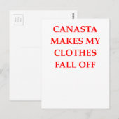 CANASTA BRIEFKAART (Voorkant / Achterkant)