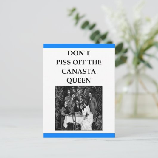 CANASTA BRIEFKAART (Staand voorkant)