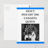 CANASTA BRIEFKAART (Voorkant / Achterkant)