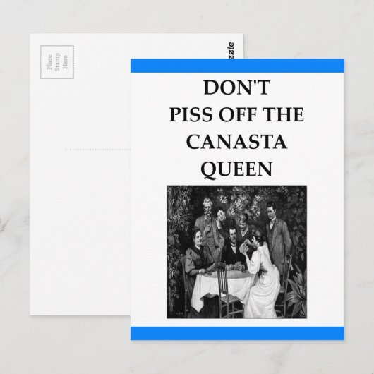 CANASTA BRIEFKAART (Voorkant / Achterkant)