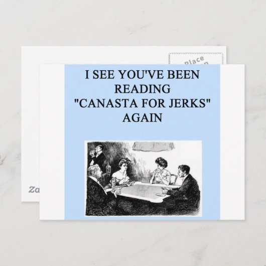 CANASTA BRIEFKAART (Voorkant / Achterkant)