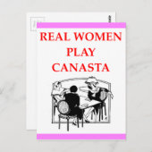 CANASTA BRIEFKAART (Voorkant / Achterkant)