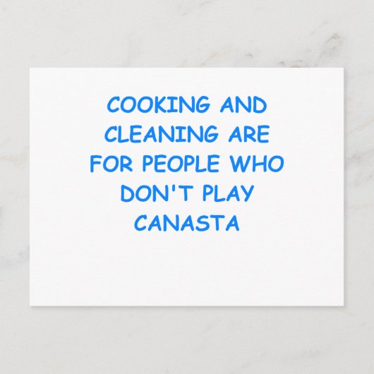 canasta briefkaart (Voorkant)