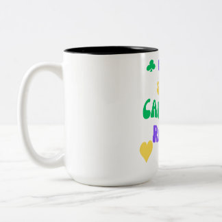 Canasta Enthusiast Mantra Eat Sleep Canasta herhal Tweekleurige Koffiemok