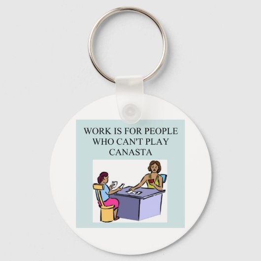 canasta game players ) sleutelhanger (Voorkant)