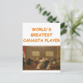 canasta grap 2 briefkaart (Staand voorkant)