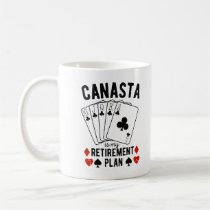 Canasta is mijn pensioenplan koffiemok