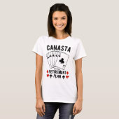 Canasta is mijn pensioenplan t-shirt (Voorkant volledig)