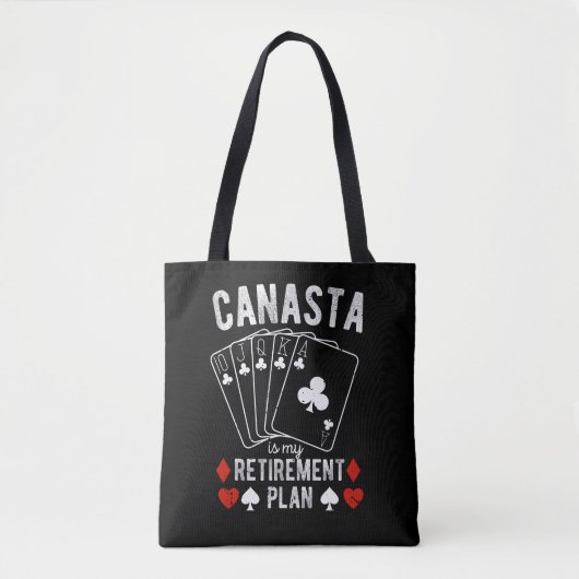 Canasta is mijn pensioenplan tote bag (Voorkant)