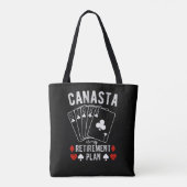 Canasta is mijn pensioenplan tote bag (Achterkant)