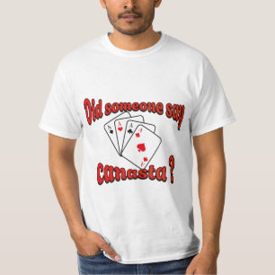Canasta kaartspelen t-shirt