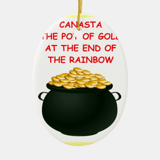 CANASTA KERAMISCH ORNAMENT (Voorkant)