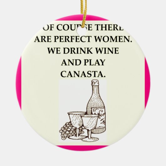 CANASTA KERAMISCH ORNAMENT (Voorkant)