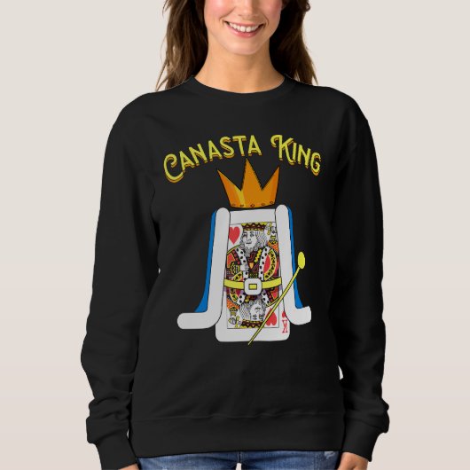 Canasta King Cool Canasta Fan Casino Mannen Trui (Voorkant)