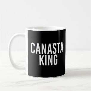 Canasta King Funny Canasta Card Games Player Idea Koffiemok