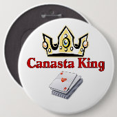 Canasta King Ronde Button 6,0 Cm (Voorkant /achterkant)