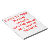 canasta notitieblok (Schuin)