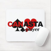 Canasta Player mousepad Muismat (Met muis)