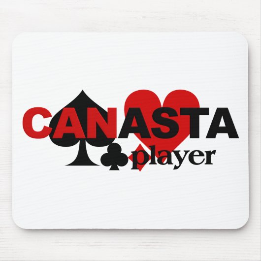 Canasta Player mousepad Muismat (Voorkant)