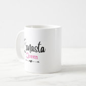 Canasta Queen Gift voor haar Koffiemok (Voorkant links)