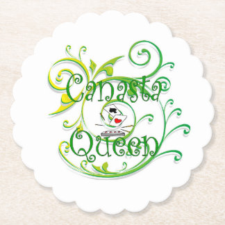 Canasta Queen Paper Coaster Kartonnen Onderzetters
