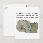 CANASTA-speler Briefkaart (Voorkant / Achterkant)