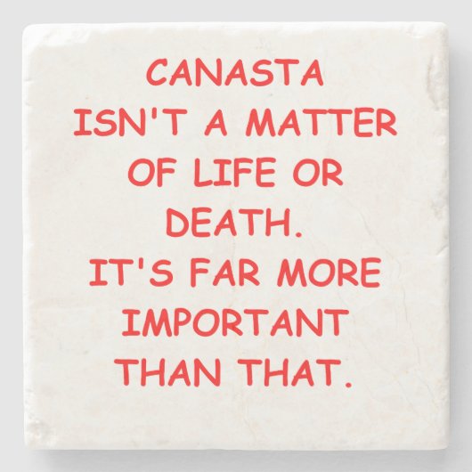 canasta stenen onderzetter (Voorkant)