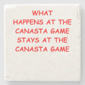 canasta stenen onderzetter (Voorkant)