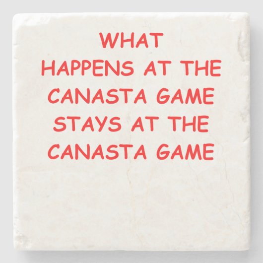 canasta stenen onderzetter (Voorkant)