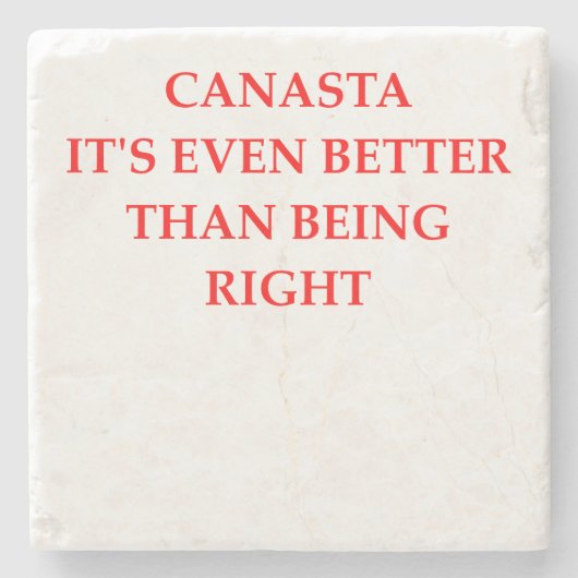 CANASTA STENEN ONDERZETTER (Voorkant)