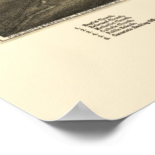 Canastota, NY Panoramic Map - 1885 Poster (Hoek)