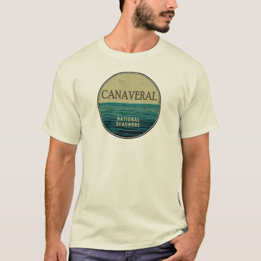 Canaveral National Seashore Florida Ocean Birds T-shirt (Voorkant)