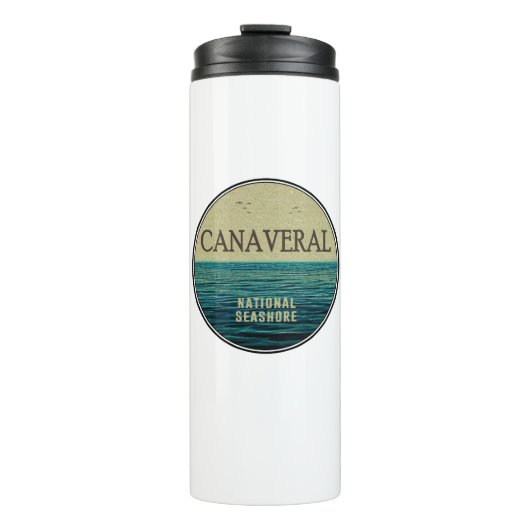 Canaveral National Seashore Florida Ocean Birds Thermosbeker (Voorkant)